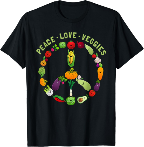 Funny Veggie Art For Women Men Vegan Food Vegetables Themed ... - Image 2